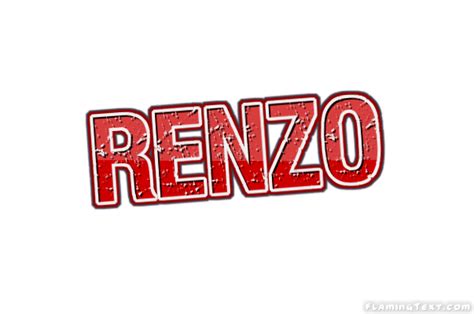 Renzo Logo Herramienta De Diseño De Nombres Gratis De Flaming Text