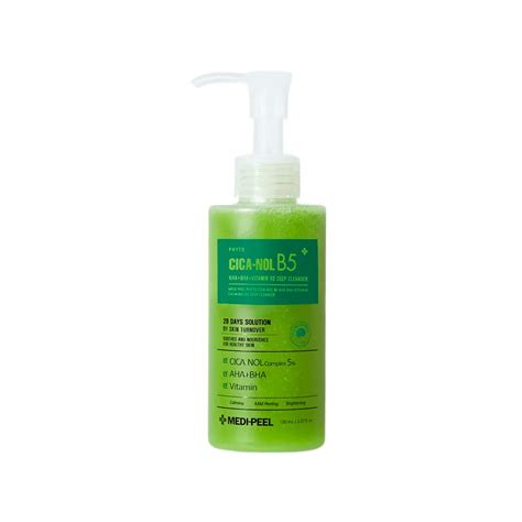 Medi-Peel Phyto Cica-Nol B5 AHA BHA Vitamin Calming O2 Deep Cleanser ...