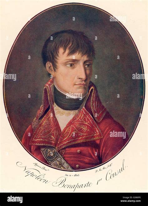 Napoleon I As First Consul 1803 Date 1769 1821 Stock Photo Alamy