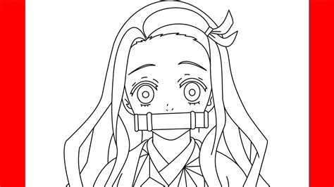 How To Draw Nezuko Kamado From Kimetsu No Yaiba Step By Step Drawing