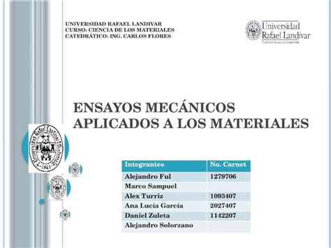 PPTX ENSAYOS MECÁNICOS APLICADOS A LOS MATERIALES DOKUMEN TIPS