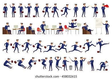 Bad Boss Isometric Icon Set Bad Stock Vector Royalty Free 2249884727