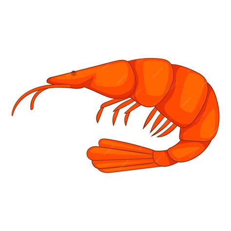 Premium Vector Shrimp Icon Cartoon Illustration Of Shrimp Vector Icon For Web