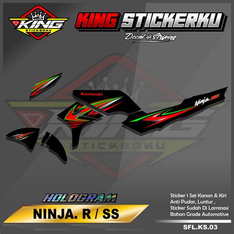 Sticker Striping List Variasi Ninja R SS Stiker Striping Motor