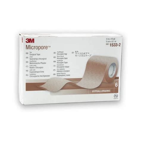 Micropore Sin Dispensador Color Piel 5 0 Cms X 9 1 Mts Caja 6 Unds