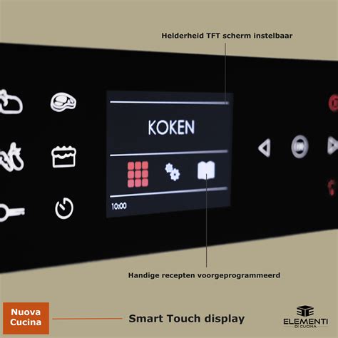 Dualcontrol Inductie Fornuis Met Afzuiging En Smart Touch Oven