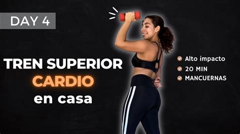 Brazos Definidos Cardio Intenso 🔥 20 Min Rutina De Tren Superior En