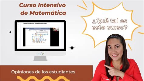 Testimonios Del Curso Intensivo De Matem Tica Con Comunidad Exitosa