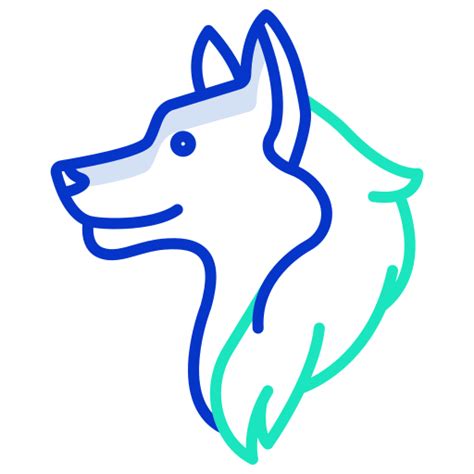 Icono De Lobo Icongeek26 Outline Colour