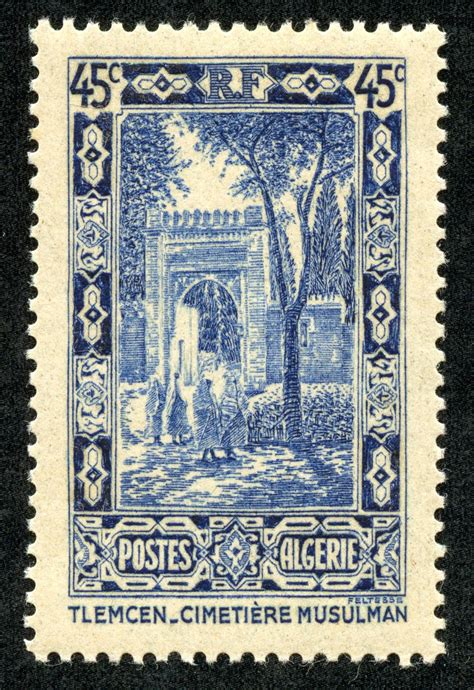 Big Blue Algeria A Closer Look At The Stamp Issues