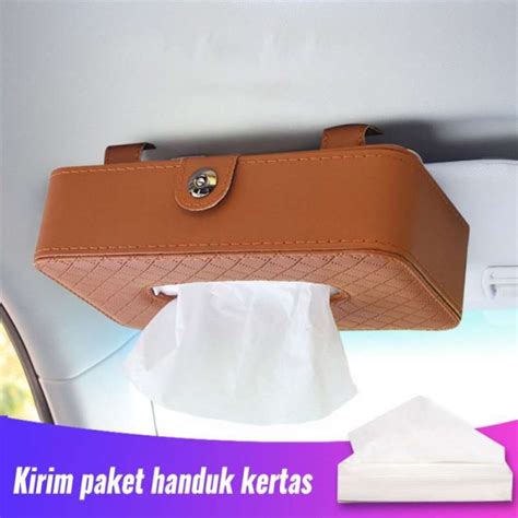 Promo Kotak Tissue Mobil Bahan Kulit Tempat Tisu Gantung Leather Tissue