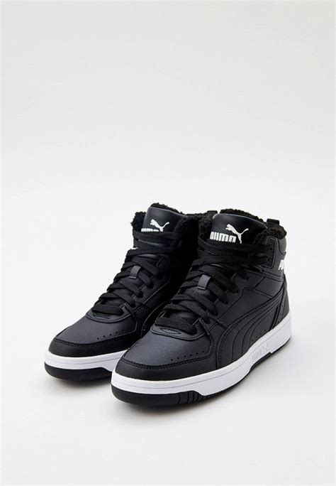 Кеды PUMA Rebound Joy Fur Jr цвет черный RTLACD998801 купить в