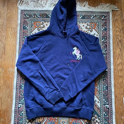 Opening Ceremony Womens Blue And Navy Hoodie Depop