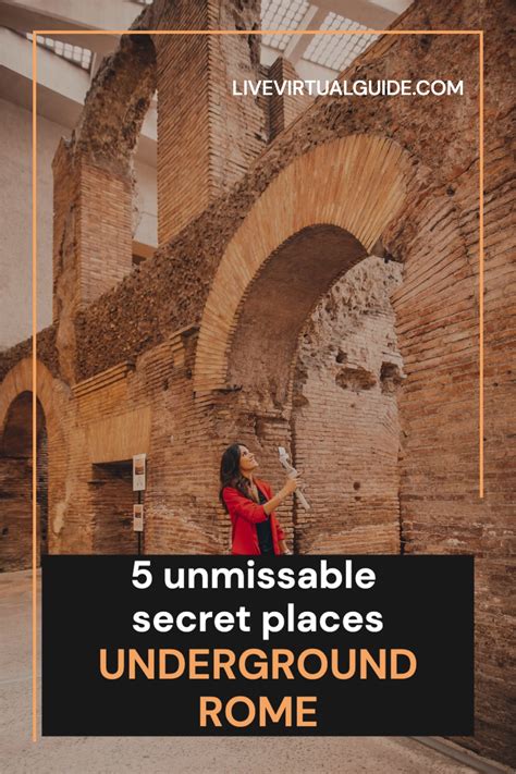 Rome Underground Hidden Gems Live Virtual Guide