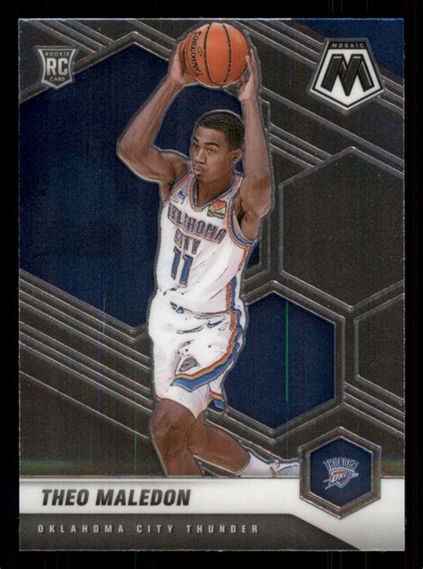 Theo Maledon 2020 21 Panini Mosaic 218 RC Oklahoma City Thunder EBay