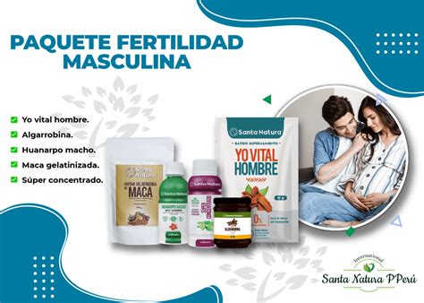 PAQUETE FERTILIDAD MASCULINA Santa Natura PPerú International Vida