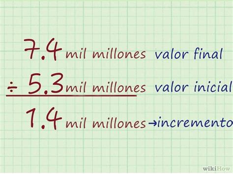 C Mo Calcular Un Incremento En Porcentaje Pasos Math Math