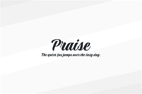 Praise Font - Download Free - JustFreeFonts.com