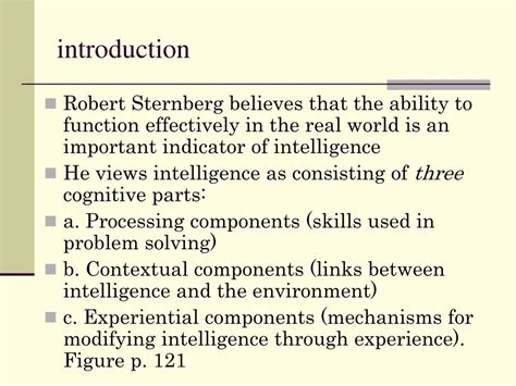 PPT - Sternberg's triarchic theory of intelligence PowerPoint Presentation - ID:5797115