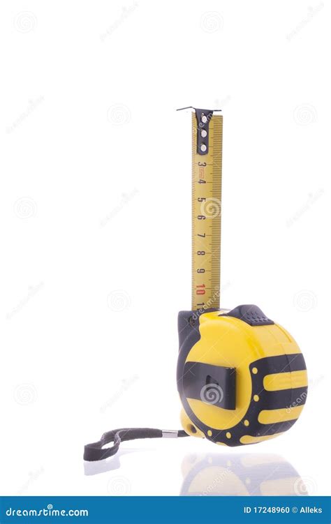 Yellow ruler stock photo. Image of object, rolled, dimensions - 17248960