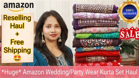 Huge Amazon Wedding Festive Wear Haul Amazon Embroidery Kurti Nyra