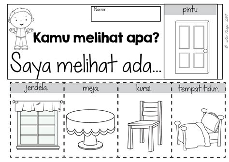 Worksheet Bahasa Indonesia Tk Materi Belajar Online