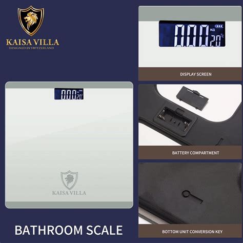 Kaisavilla Kc No 1 Digital Lcd Electronic Tempered Glass Bathroom