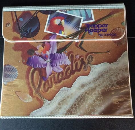 80s Tropical Vtg Paradise Parrot Mead Trapper Keeper Binder Notebook 3