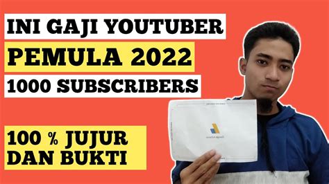 Berapa Gaji Youtuber Pemula Subscribers Di Tahun Gaji