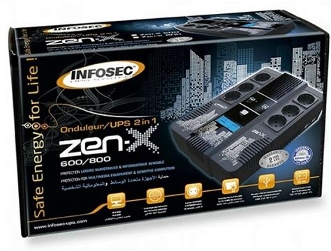 Infosec Zen X1000 8 Prises Onduleur Top Achat