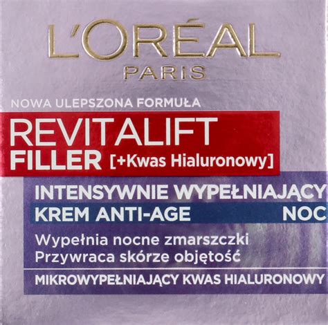 L Or Al Paris Revitalift Filler Krem Do Twarzy Anti Age Kwas