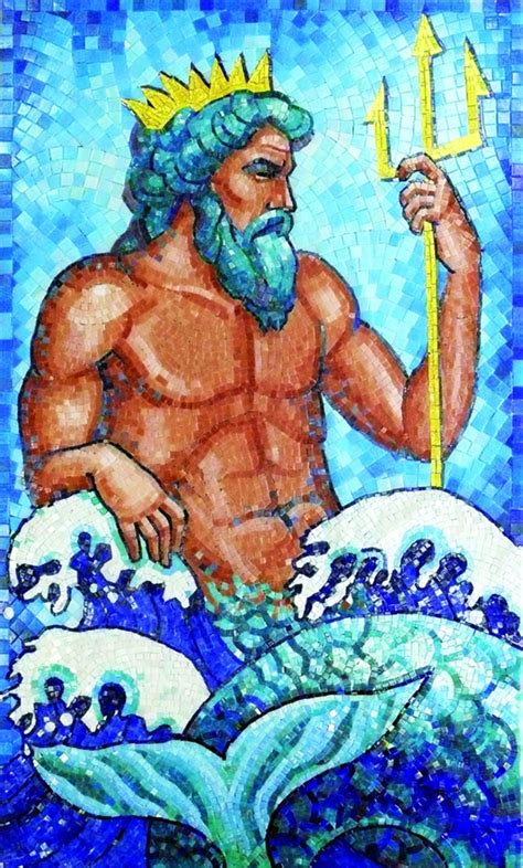 Poseidon Greek God | Ancient Mythology | Mozaico