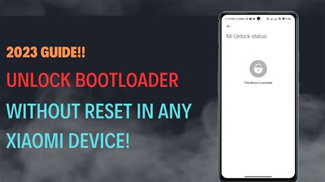 Instant Unlock Bootloader Without Reset In Any Xiaomi Device Xiaomi