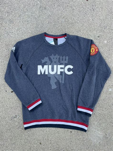 Adidas Manchester United Crewneck Sweatshirt Grailed