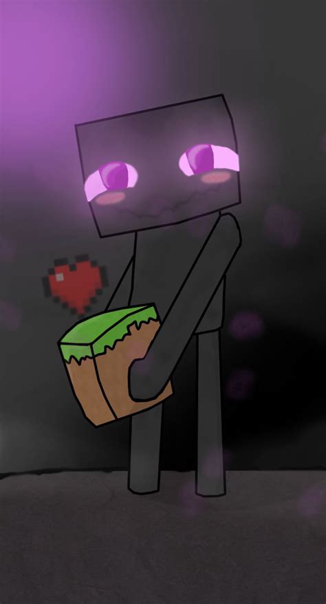 Cute Enderman By Fedexd14 On Deviantart Minecraft Drawings Minecraft