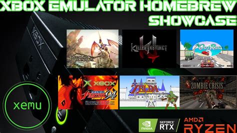 Xbox Homebrew Running On Xemu Emulator Original Xbox Emulator Showcase Youtube