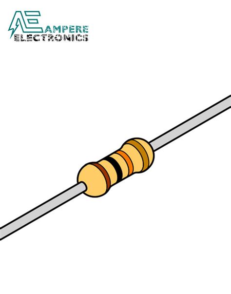 Carbon Resistor Kohm W X Resistors Ampere Electronics