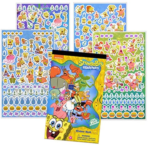 Spongebob Squarepants Stickers Activity Set- Bundle Includes Spongebob ...