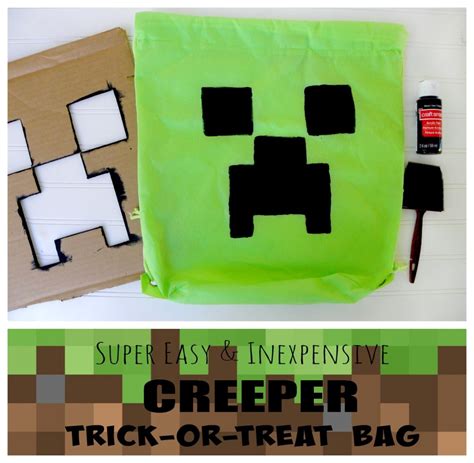 Easy Diy Minecraft Creeper Bag