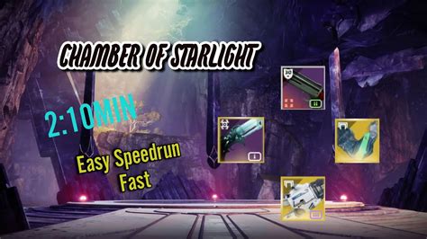 Destiny Solo Easy Speedrun Fast Lost Sector Chamber Of Starlight