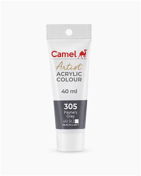 Buy Camel Artist Acrylic Colours Individual Tube Of Payne S Grey In 40