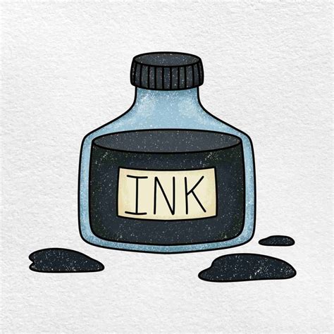 Ink Bottle Drawing - HelloArtsy