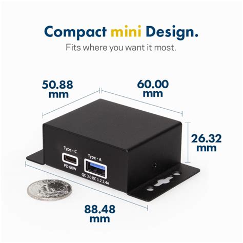 Chargeit Mini W Dual Port Usb A Usb C Pd Charger W Pps Qc