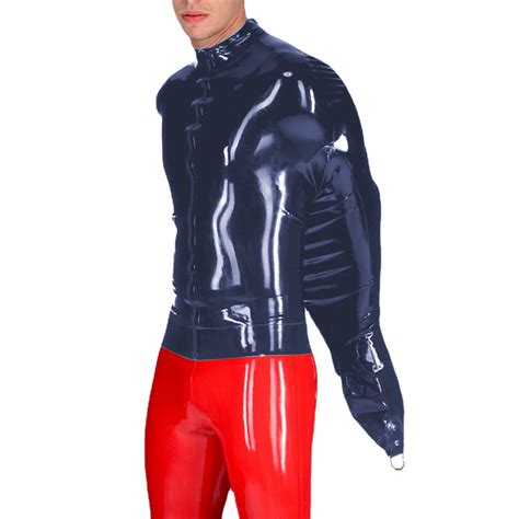 Exotische Herren BDSM Gl Nzende PVC Leder Armbinder Zur Ckhaltung Tops