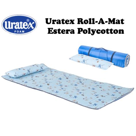 Uratex Roll A Mat Estera Polycotton Easy Carry Foam With Free Pillow Shopee Philippines