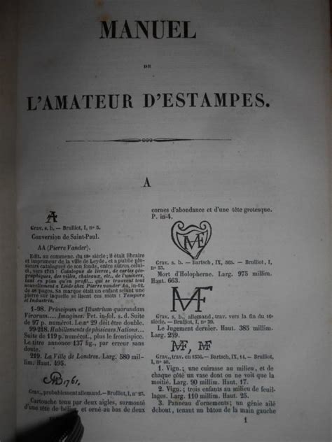 MANUEL De L Amateur D Estampes Contenat Le M Ch LE BLANC 1854 1888 1890 Libreria Brighenti