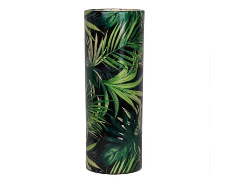 Wazon ceramiczny w zielone liście monstera wys 31 cm Leroy Merlin