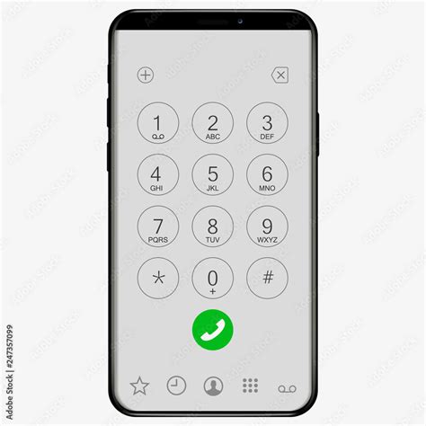 Keypad With Numbers And Letters For Phone Ios User Interface Keypad