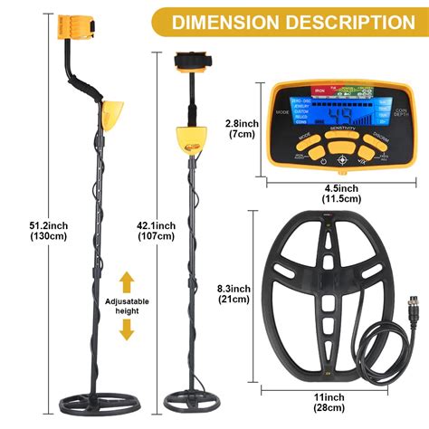 MD 6450 Professional Underground Metal Detector Deep Search Gold ...