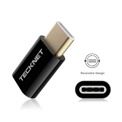 Комплект Microusb адаптери Tecknet Tf001 Usb C Male To Microusb Female Adapter за устройства с